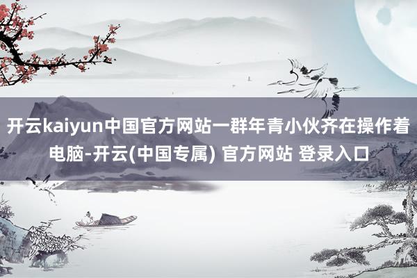 开云kaiyun中国官方网站一群年青小伙齐在操作着电脑-开云(中国专属) 官方网站 登录入口