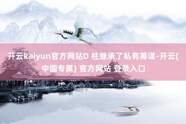 开云kaiyun官方网站D 柱继承了私有筹谋-开云(中国专属) 官方网站 登录入口