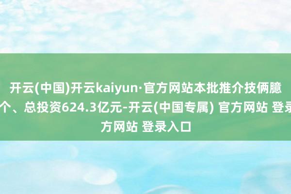 开云(中国)开云kaiyun·官方网站本批推介技俩臆度46个、总投资624.3亿元-开云(中国专属) 官方网站 登录入口