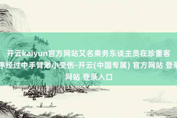 开云kaiyun官方网站又名乘务东谈主员在珍重客舱顺序经过中手臂渺小受伤-开云(中国专属) 官方网站 登录入口